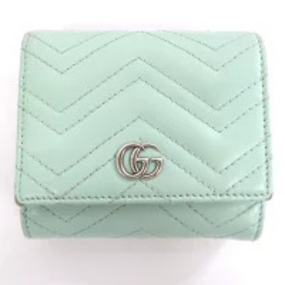 Gucci Bi fold Wallet GG Marmont Green
